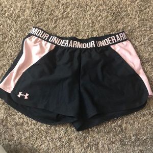 Under Armor shorts and sports bra